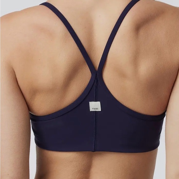 Vuori AllTheFeels Jet Navy Blue Sports Bra - Picture 2 of 8